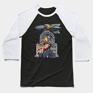 Steampunk in the air age Baseball T-Shirt